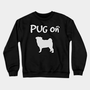 Pug on Crewneck Sweatshirt